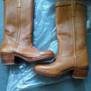 Men's leather tall boots